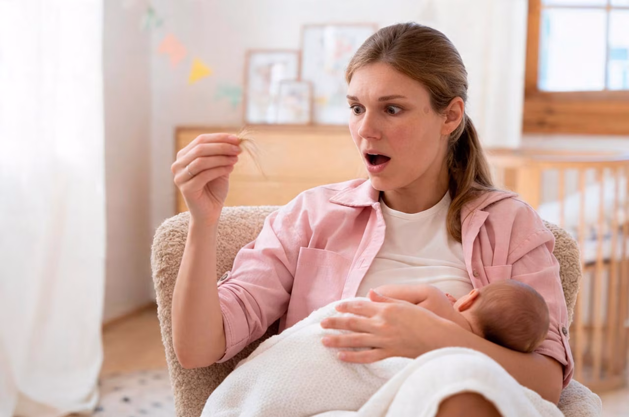 Queda de cabelo no pós-parto: o que é esperado e quando investigar